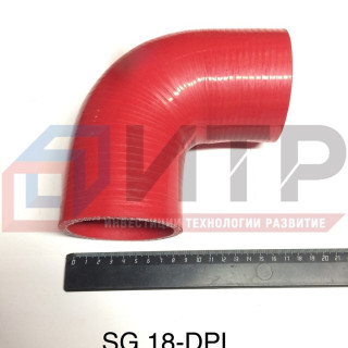 Патрубок силиконовый угловой (76х86-120х120) SG18DPLX Sil