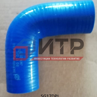 Патрубок угловой силиконовый (52х52) SG17DPL