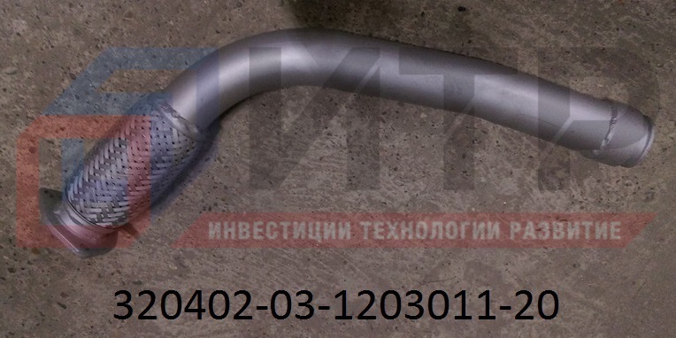 Труба приемная ПАЗ 320402 дв. Cummins с гофрой